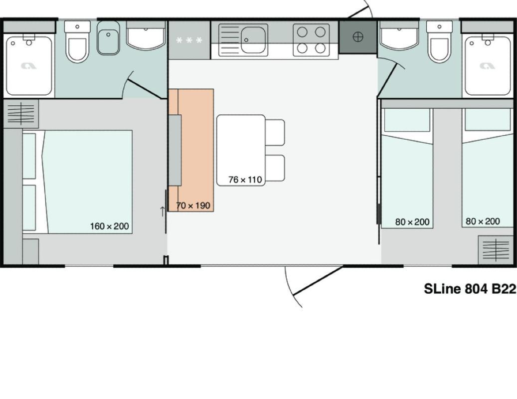 Mobile Homes Dololego - Drage Baška Voda Kültér fotó